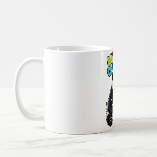 Tasse de café Défi de régime de panda drôle (Gauche)