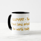 Tasse de café d'éléphant (Devant gauche)