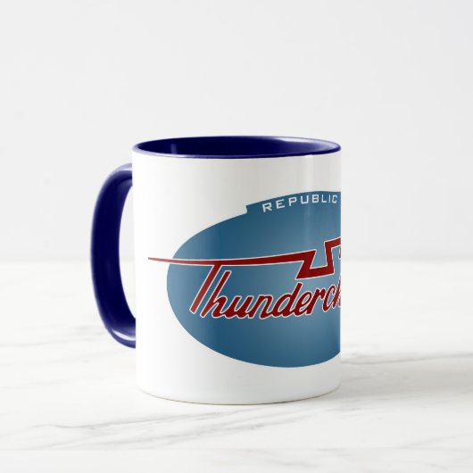 Tasse de café d'emblème de Thunderchief (Devant gauche)