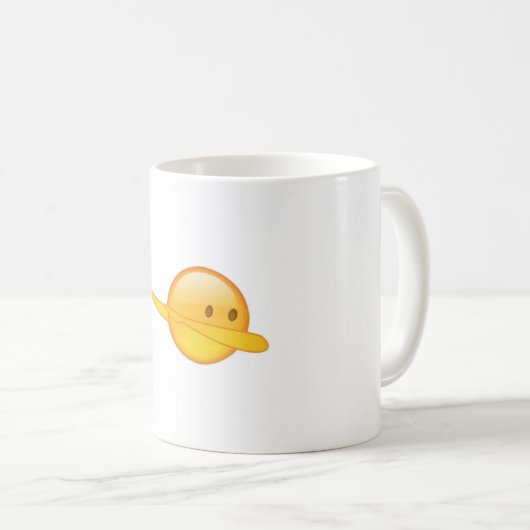 Tasse de café d'Emoji de limande (Devant droit)