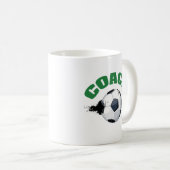 Tasse de café d'entraîneur de football (Devant droit)