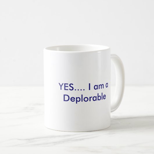 Tasse de café déplorable (Devant droit)