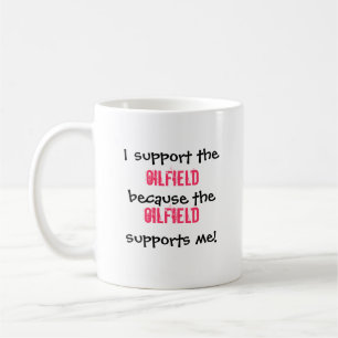 Tasse de café d'épouse de gisement de pétrole