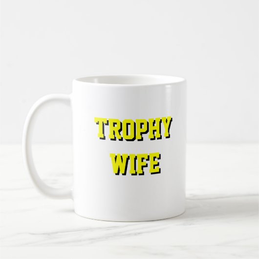 Tasse de café d'épouse de trophée (Gauche)