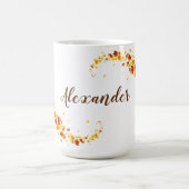 Tasse de café d'érable de feuille d'automne (Centre)