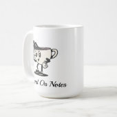 Tasse de café Derrière les notes, café rétro théra (Devant gauche)