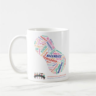 Tasse de café des allergies alimentaires de mon