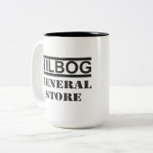 Tasse de café des boissons du diable d'épicerie (Devant gauche)