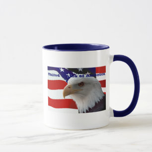 Tasse de café des Etats-Unis d'Amérique Eagle