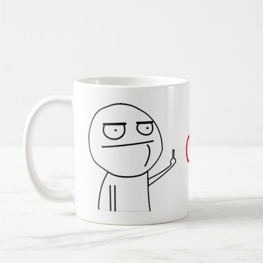 Tasse de café des programmeurs de C# de doigt (Gauche)