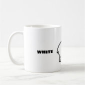 Tasse de café design éléphant blanc (Gauche)