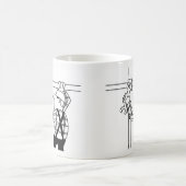 Tasse de café dessin animé échafaudage (Centre)