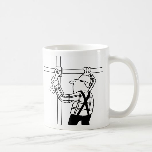 Tasse de café dessin animé échafaudage (Droite)