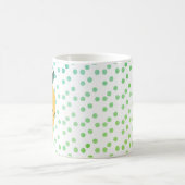Tasse de café dessin animé points citriques citron (Centre)
