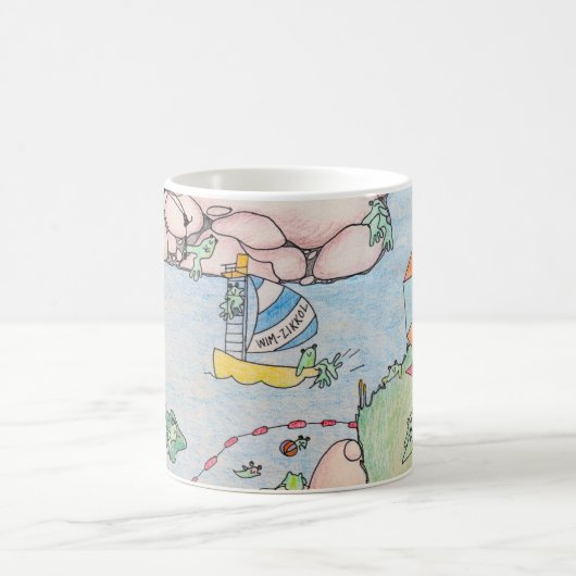 Tasse de café d'été de grenouille (Centre)