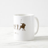 Tasse de café d'évolution de joueur de polo (Devant droit)