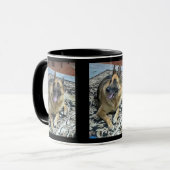 Tasse de café d'expressions de chien de berger (Devant gauche)