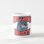 Tasse de café d'hockey de bouledogues (Centre)