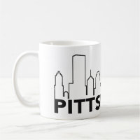 Tasse de café d'horizon de Pittsburgh (noir)