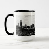 Tasse de café d'horizon de Posterized Chicago (Gauche)