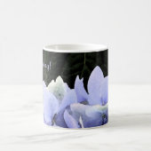 Tasse de café d'hortensia d'aquarelle (Centre)