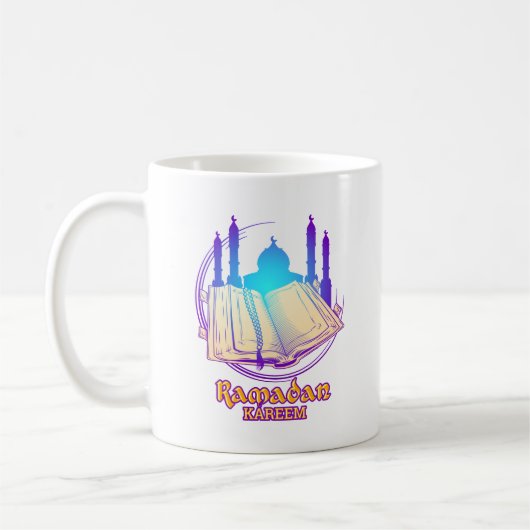 Tasse de café d'illustration de Ramadan Kareem (Gauche)
