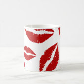 Tasse de café d'impression de lèvres de rouge à (Centre)