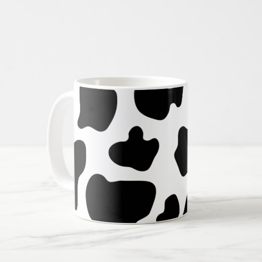 Tasse de café d'impression de vache | (Devant gauche)