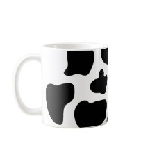 Tasse de café d'impression de vache |