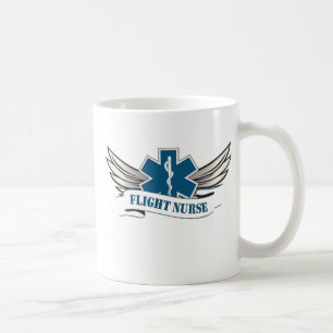 Tasse de café d'infirmière de vol