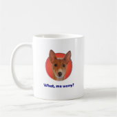 Tasse de café d'inquiétude de Basenji (Gauche)