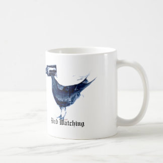 Tasse de café d'observation d'oiseau