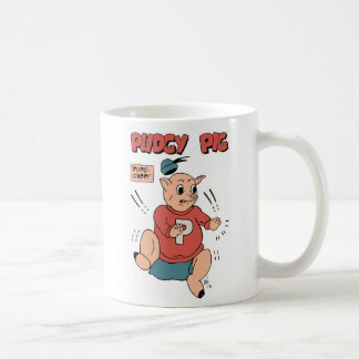 Tasse de café dodue de porc (11 onces. taille)
