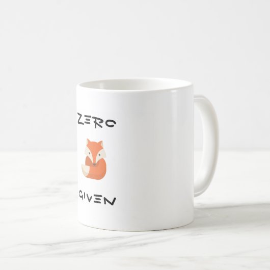 " Tasse de café donnée par Fox "zéro (Devant droit)
