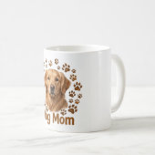 Tasse de café dorée pour maman de chien (Devant droit)