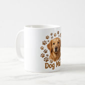Tasse de café dorée pour maman de chien (Devant gauche)