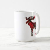 Tasse de café d'orignaux de plaid (Devant droit)