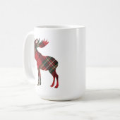 Tasse de café d'orignaux de plaid (Devant gauche)