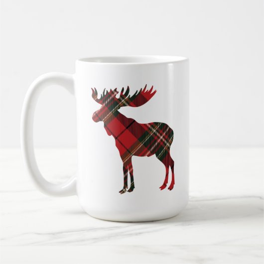 Tasse de café d'orignaux de plaid (Gauche)