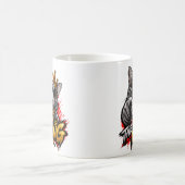 Tasse de café double face Le Roi Chat Cool Avec Co (Centre)