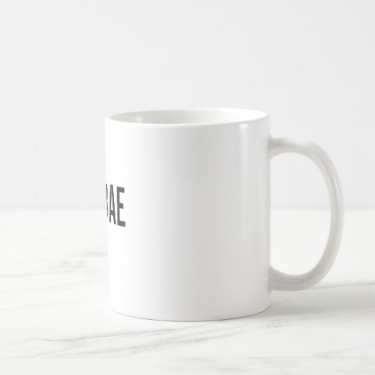 Tasse de café douce de cadeau de #1 BAE (Droite)