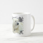 Tasse de café d'ours blanc (Devant droit)