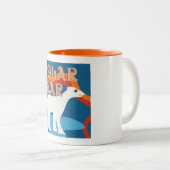 Tasse de café d'ours blanc de concepteur (Devant droit)