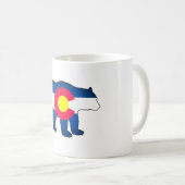 Tasse de café d'ours de drapeau du Colorado (Devant droit)