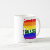Tasse de café Drapeau Fierté LGBTQ (Devant droit)
