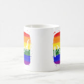 Tasse de café Drapeau Fierté LGBTQ (Centre)