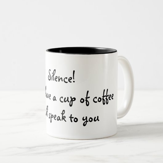 Tasse de café drôle (Devant droit)