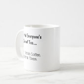 Tasse de café drôle (Devant gauche)