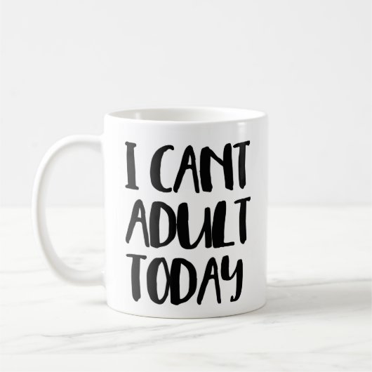 Tasse de café drôle (Gauche)