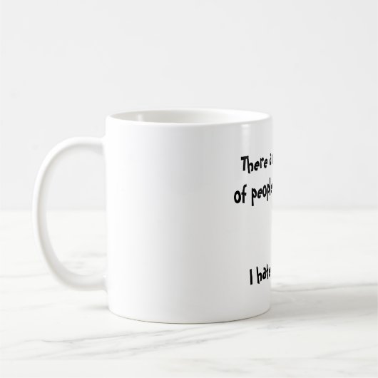 Tasse de café drôle (Gauche)
